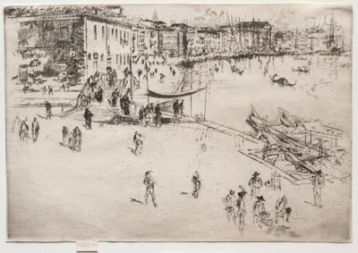The Riva, nr 2, 1886. av James Abbott McNeill Whistler
