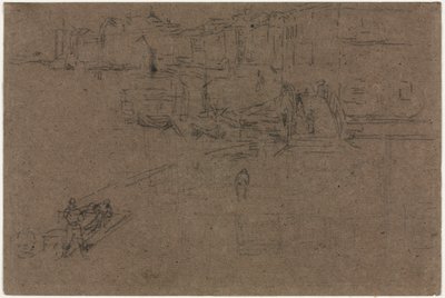 Riva, Venedig. av James Abbott McNeill Whistler