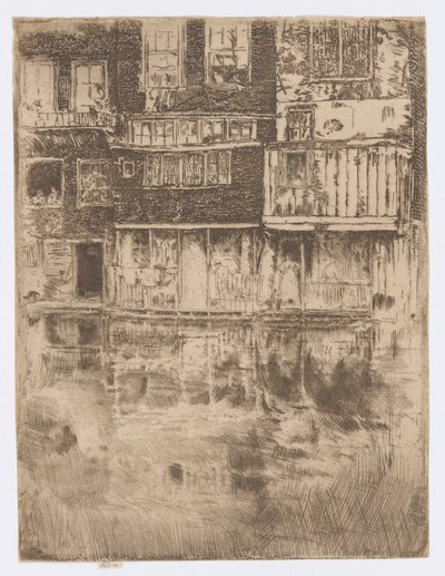 The Square House, Amsterdam av James Abbott McNeill Whistler