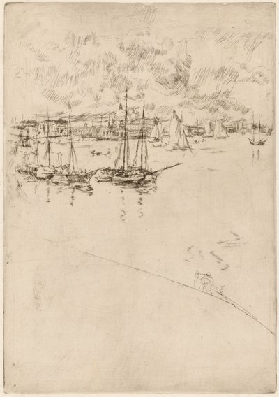 Ångbåten, Venedig, 18791880. av James Abbott McNeill Whistler