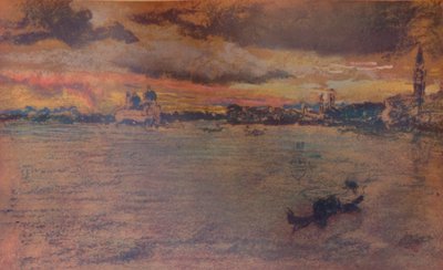 Stormen, solnedgången, 1880, 1904 av James Abbott McNeill Whistler