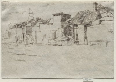 Svanen, Chelsea, ca. 1870. av James Abbott McNeill Whistler