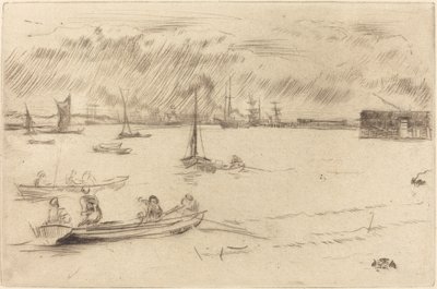Themsen mot Erith, ca. 1877. av James Abbott McNeill Whistler