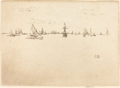 Turret-skeppet, 1887. av James Abbott McNeill Whistler