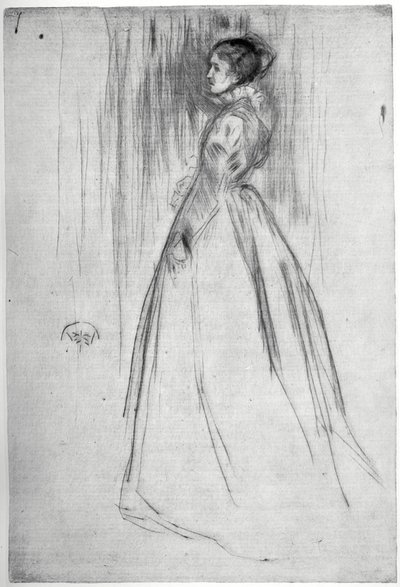 Sammetsklänningen, 1873 1904. av James Abbott McNeill Whistler