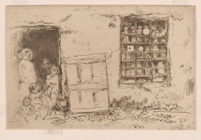 The Village Sweet Shop, ca 1884-86 (etsning; bläck på papper) av James Abbott McNeill Whistler