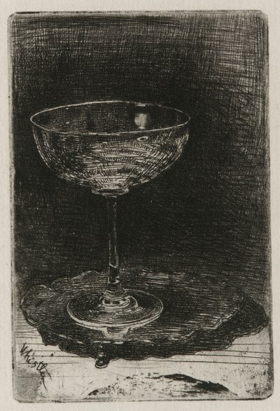 Vinglaset, 1858. av James Abbott McNeill Whistler