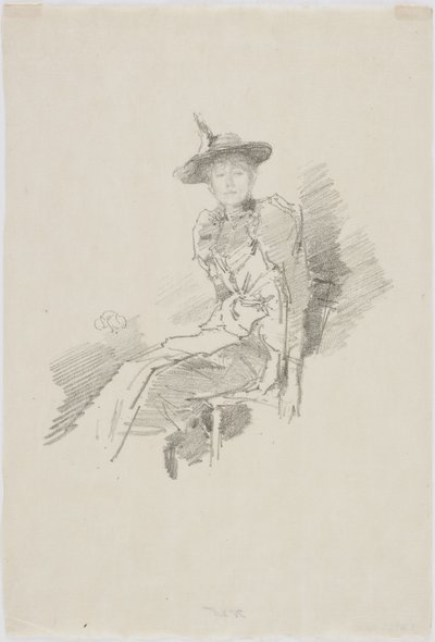 Den bevingade hatten, 1890 (litografi på papper) av James Abbott McNeill Whistler