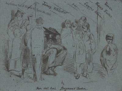 Titelsidan för den franska uppsättningen, 1858. av James Abbott McNeill Whistler