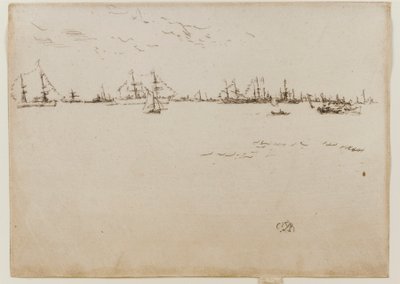 Truppskepp, 1887. av James Abbott McNeill Whistler