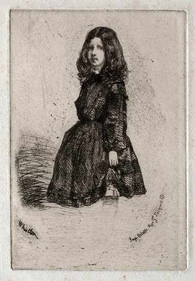 Tolv etsningar från naturen: Annie, 1858. av James Abbott McNeill Whistler