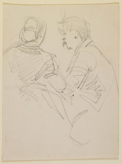 Två figurer, 1858. av James Abbott McNeill Whistler