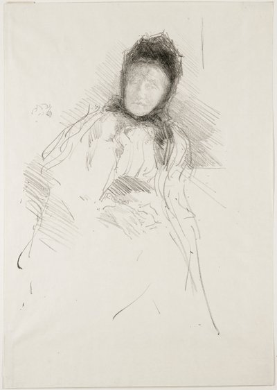 Oavslutad skiss av Lady Haden, 1895 av James Abbott McNeill Whistler