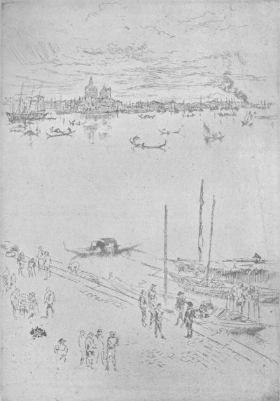 Upprätt Venedig, c1880, 1904 av James Abbott McNeill Whistler