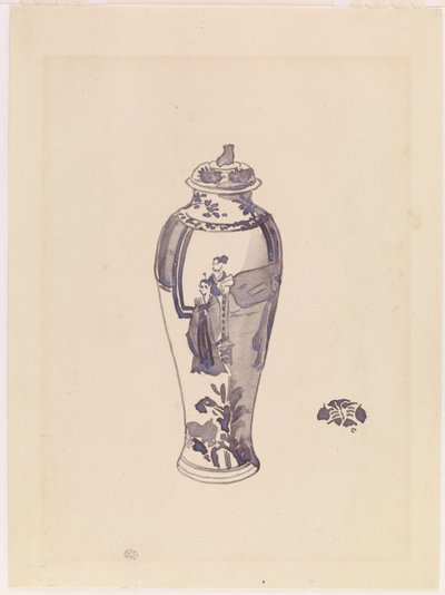 Vas med lätt utbuktande kropp, 1876-1878. av James Abbott McNeill Whistler