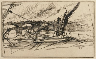 Vauxhall Bridge, 1861. av James Abbott McNeill Whistler
