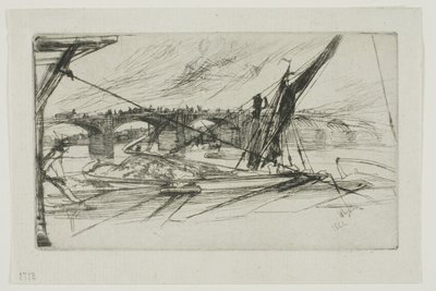 Vauxhall Bridge, 1861 av James Abbott McNeill Whistler