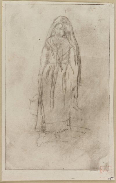 Venetiansk vattenbärare, 1879-1880. av James Abbott McNeill Whistler