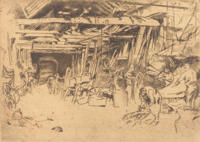 Wheelwright, 18791880. av James Abbott McNeill Whistler