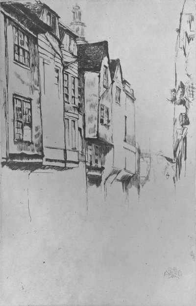 Wych Street, 1877, 1904 av James Abbott McNeill Whistler