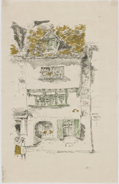 Yellow House, Lannion, 1893 (lito på papper) av James Abbott McNeill Whistler