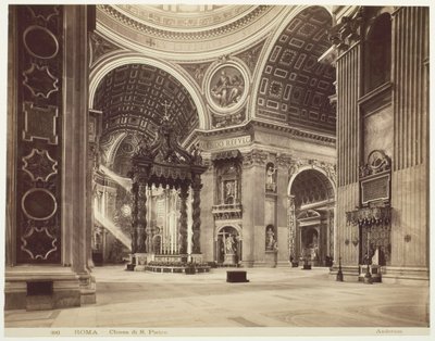 Peterskyrkan, Rom, Rom, San Pietro-kyrkan, ca. 1870. av James Anderson