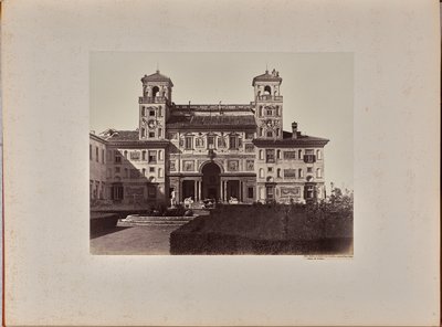 Villa Medici; fasaden mot trädgården, nu Académie de France av James Anderson
