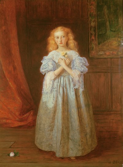 Den lilla flickan som satt för Van Dyck, 1868 av James Archer