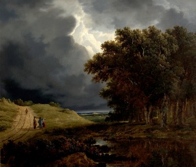 Skogskanten, storm på väg, 1826 av James Arthur OConnor