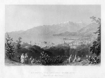 Beirut, den gamla trolovningen, Syrien, 1841. av James B. Allen