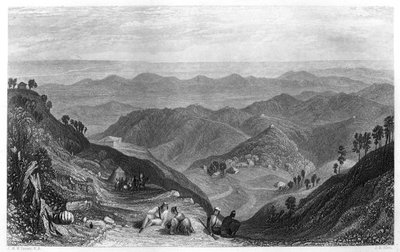 Mussoorie och Dhoon-dalen, Indien, c1860. av James B. Allen