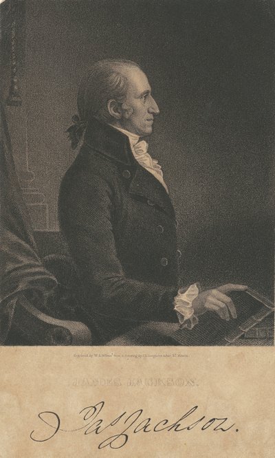 James Jackson av James B. Longacre, after Charles Balthazar Julien Févret de Saint Mémin, William A. Wilmer engraver