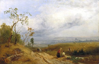 "A Peep at the Metropolis from Hampstead Heath", 1841 av James Baker Pyne