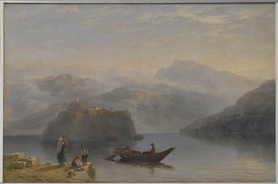 Lago Maggiore (?) c.1860 (olja på duk) av James Baker Pyne