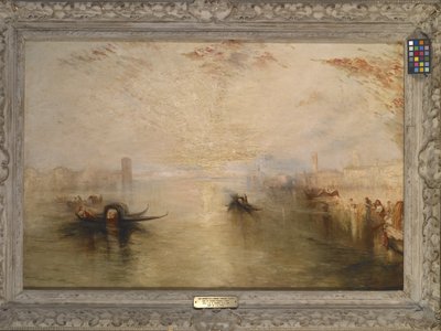 San Benedetto ser mot Fusina (After Turner) (olja på duk) av James Baker Pyne
