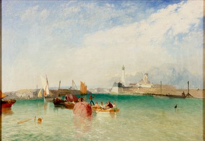 Hamnen, Littlehampton, 1851 av James Baker Pyne