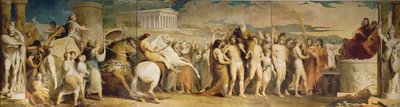 Crowning the Victors at Olympia, tredje i serien The Progress of Human Culture and Knowledge, c.1777-84 (se 101473 och 101474) av James Barry