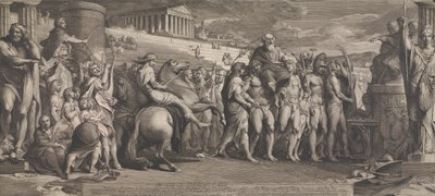 The Diagorides Victors at Olympia (Design for the Walls of the Great Room of the Society for the Encouragement of the Arts) av James Barry