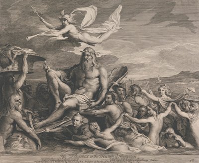 Themsen eller navigeringens triumf (Designer för det stora rummet i Society for the Encouragement of the Arts) av James Barry