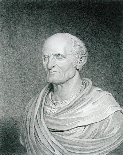 Nathaniel Bowditch (1773-1838), graverad av J. Gross efter Longacres teckning av bysten av John Frazee (1790-1852) (gravyr) av James Barton (after) Longacre