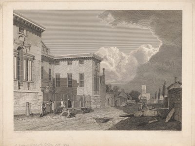 En utsikt över Worcester College &c. av James Basire