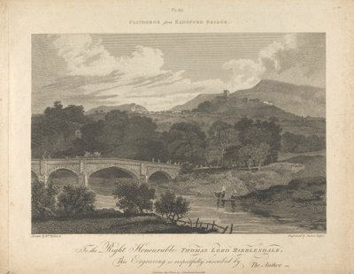 Clitheros från Eadsford Bridge av James Basire