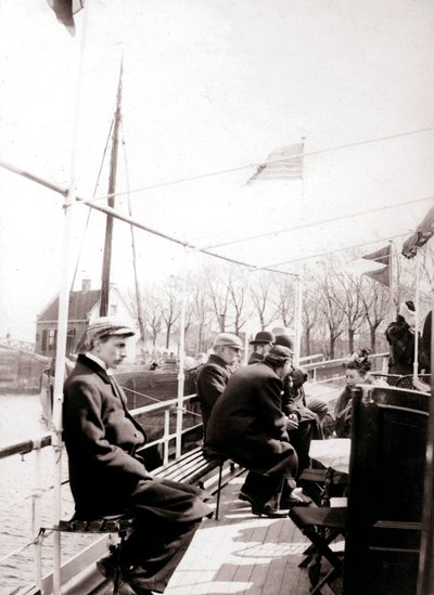 Båtpassagerare, Broek, Nederländerna, 1898. av James Batkin