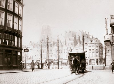 Hästdragen spårvagn, Rotterdam, 1898. av James Batkin