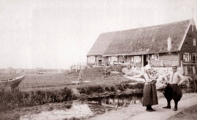 Invånare på ön Marken, Nederländerna, 1898. av James Batkin
