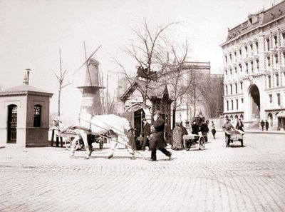 Man med häst, Rotterdam, 1898. av James Batkin