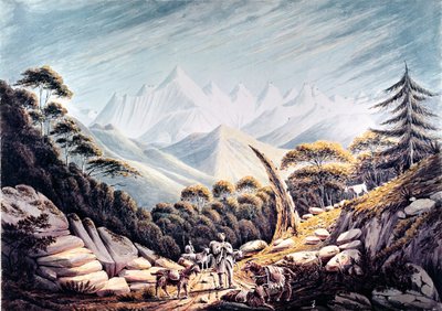 Nepalesiska herdar i Himalaya, 1826 av James Bolivar Manson