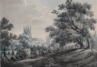 Croydon Church från Duppas Hill Terrace, 1925 av James Bourne