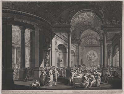 Fete Champetre, 9 juni 1774 (inne i nattvardsrummet) av James Caldwall
