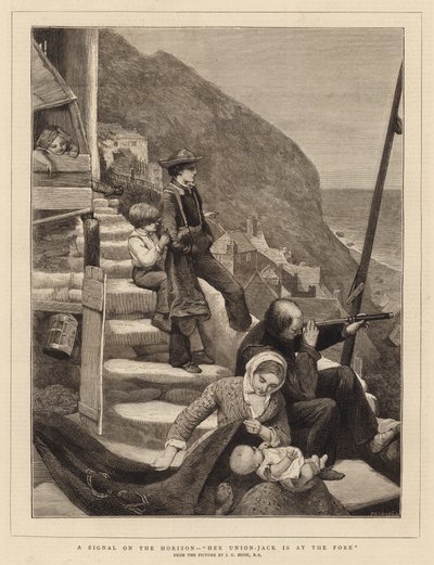A Signal on the Horizon, Hennes Union-Jack är i förgrunden av James Clarke Hook